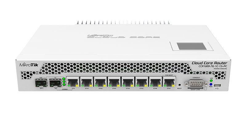 87f94de76682ba197186c6be6ecf15ce.jpg MIKROTIK - ROUTERBOARD CCR1009-7G-1C-1S+PC 1Ghz 2Gb 128mb - Imagem 1