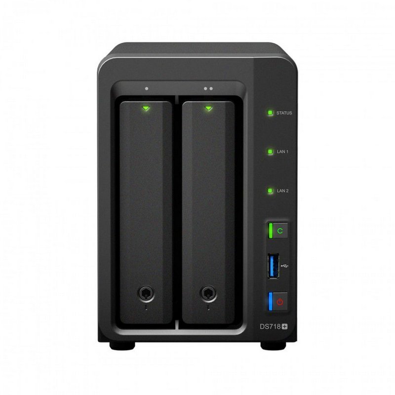 9b53e32eaee2b944440cba30e2a985ef.jpg Servidor NAS Synology DiskStation DS718+ 2 Baias (expansível até 7 baias) – DS718+ - Imagem 1