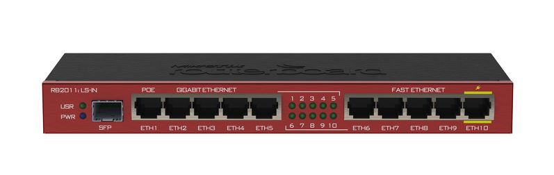 d0b8e7caa7c8d596ab3155d3c1b8315b.jpg MIKROTIK - ROUTERBOARD RB2011iLS-IN 600Mhz 64Mb 128Mb L4 - Imagem 1