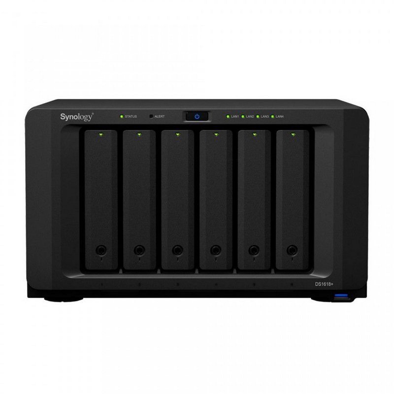 da45d1716556e163e3ccfcbfe1b946d6.jpg Servidor NAS Synology DiskStation DS1618+ 6 Baias (expansível a 16 baias) - Imagem 1